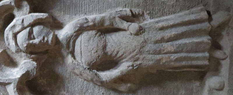 Stackpole Elidor -  St James and St Elidyr Elidor de Stackpole late C12 effigy mid C14